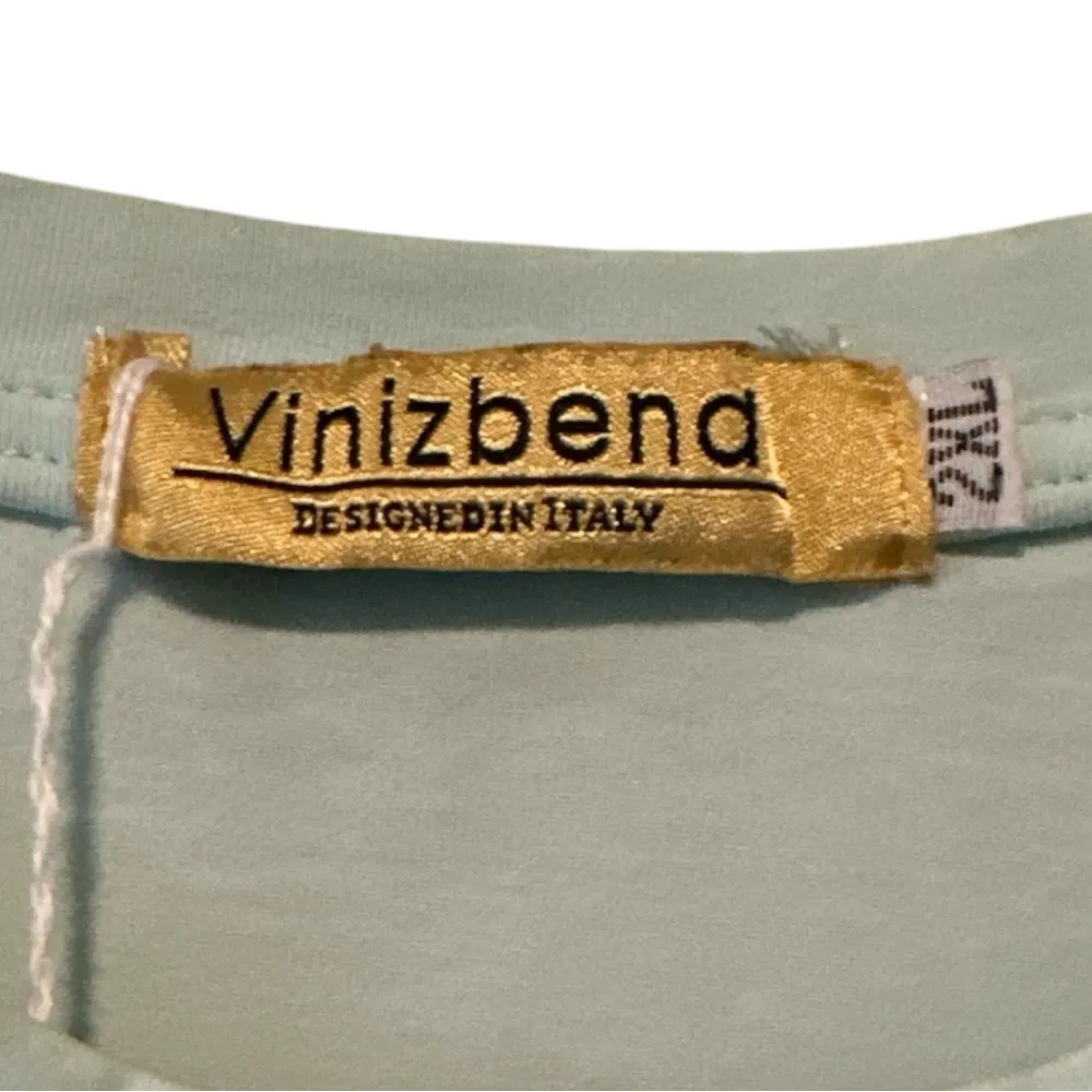 Vinizbena Italian Designer Tee Mint Green Embellished Handbag & Roses T - Image 3