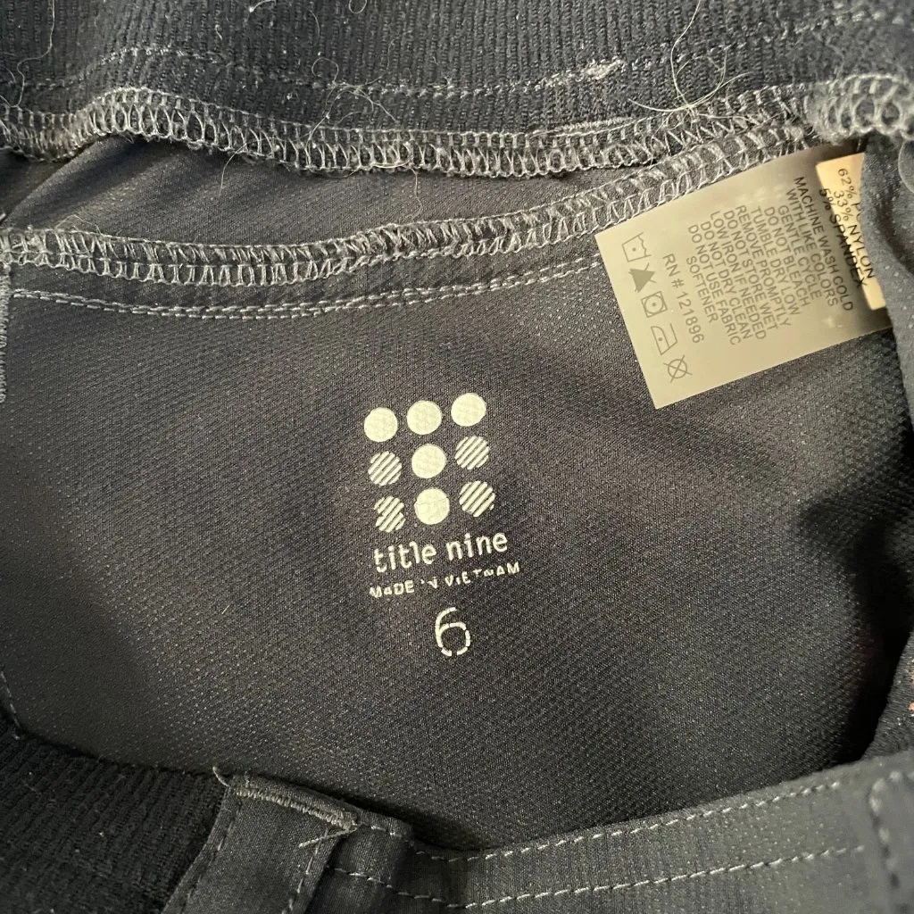 Title Nine Women 6 Navy Blue Clamber Pants Pockets Stretch Rock Climbing Gorp - Image 9