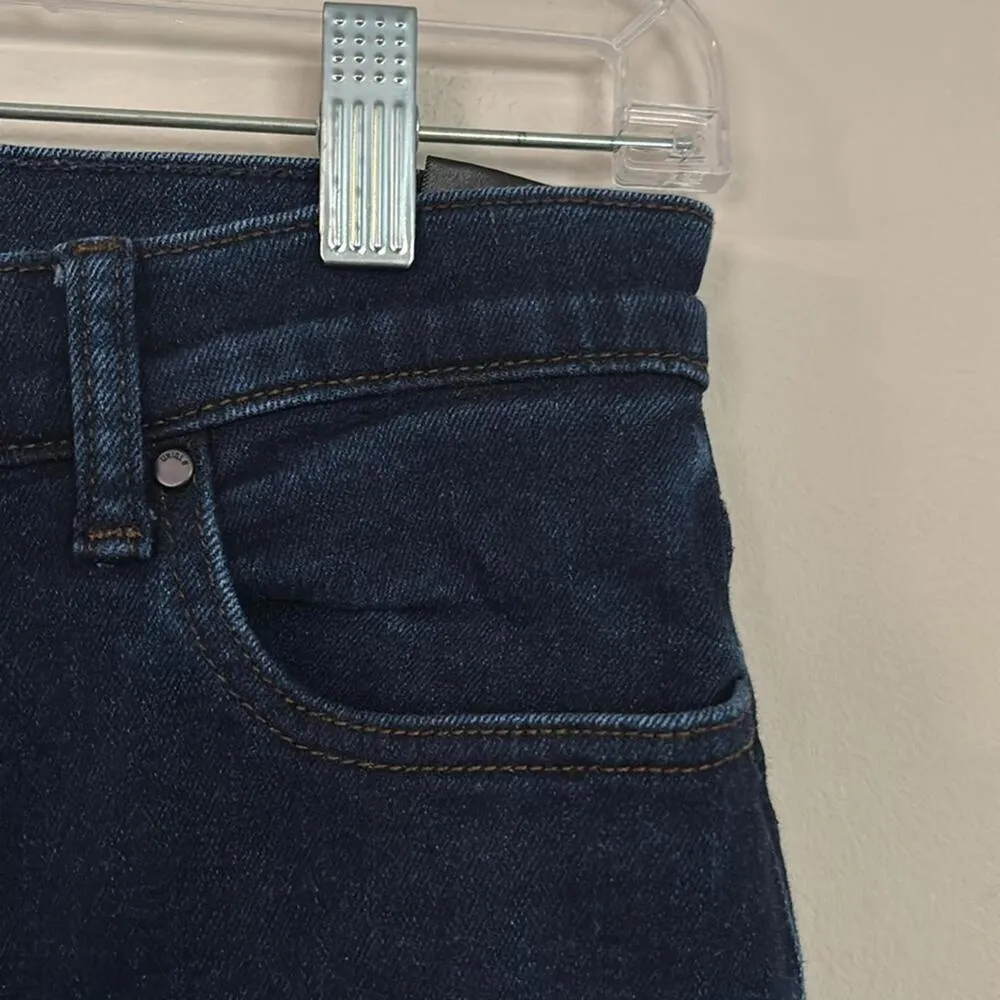 Uniqlo Jeans Heattech Cotton Blend Skinny Jeans Dark Wash Minimal Basic - Image 2