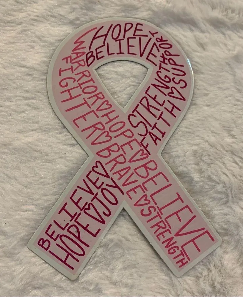 Breast Cancer Awareness Scrub Top Medium - Image 5