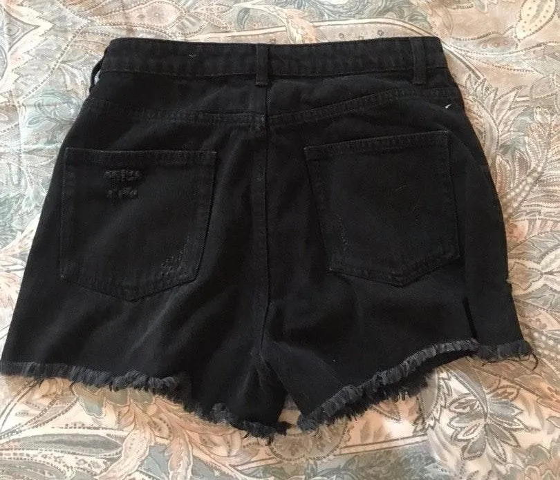 Target Black Distressed Shorts  - Image 2