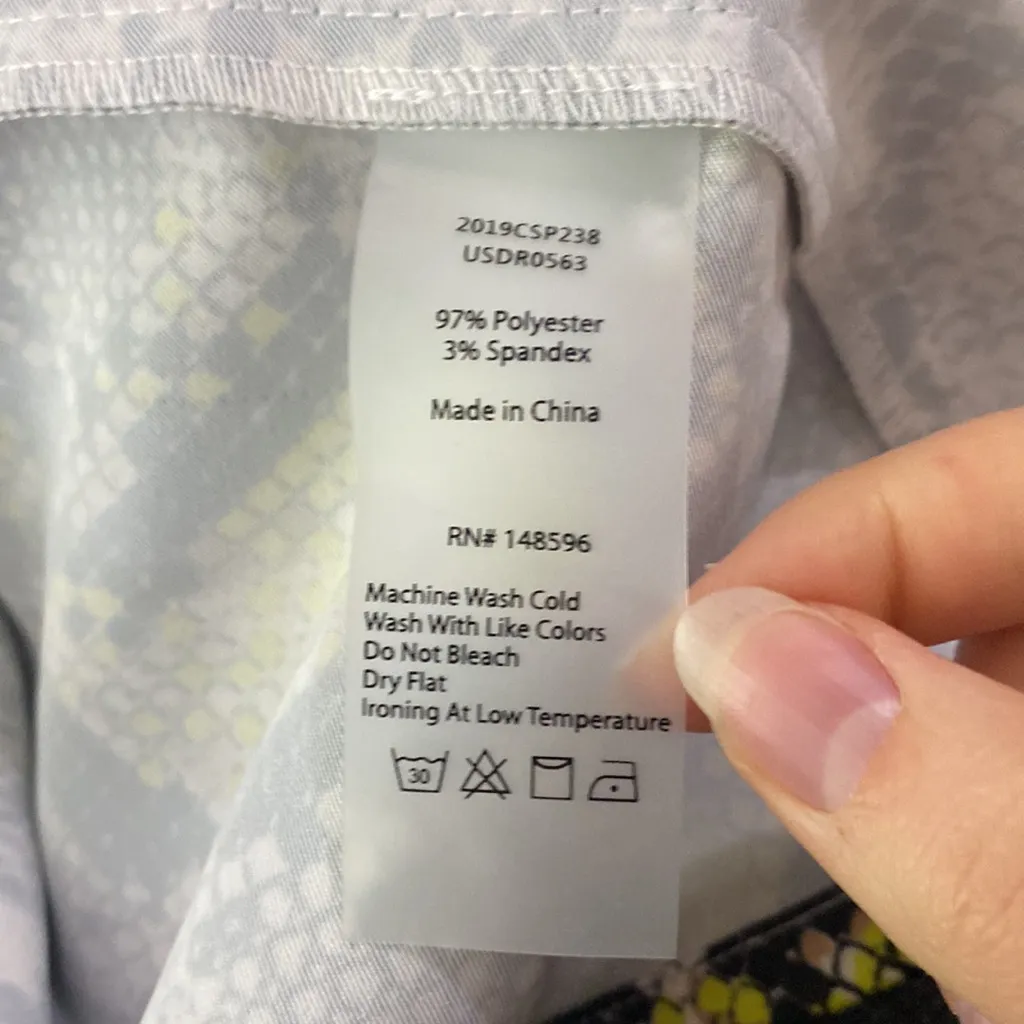 Universal Standard Levana satin snake print caftan regular size XS - Image 9