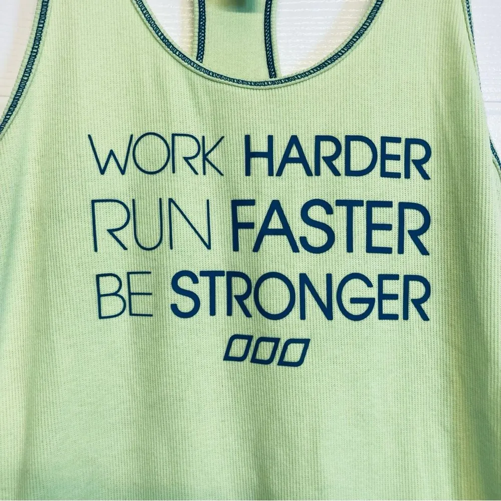 Lorna Jane Active Women’s Neon Green Tank Top Medium‎ - Image 3