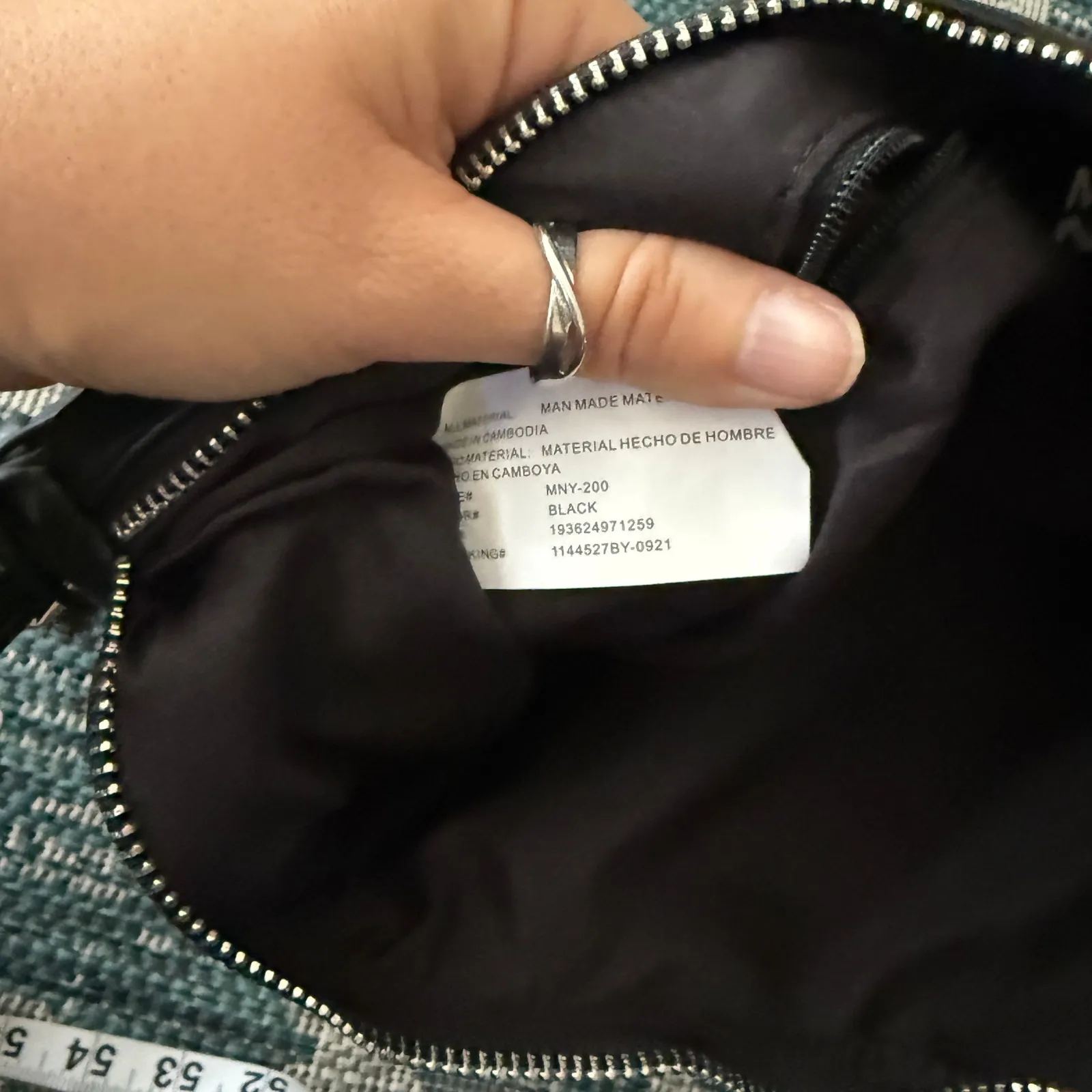 Madden NYC Black Faux Leather Shoulder Baguette Bag Y2K Style Adjustable Strap Black - Image 4