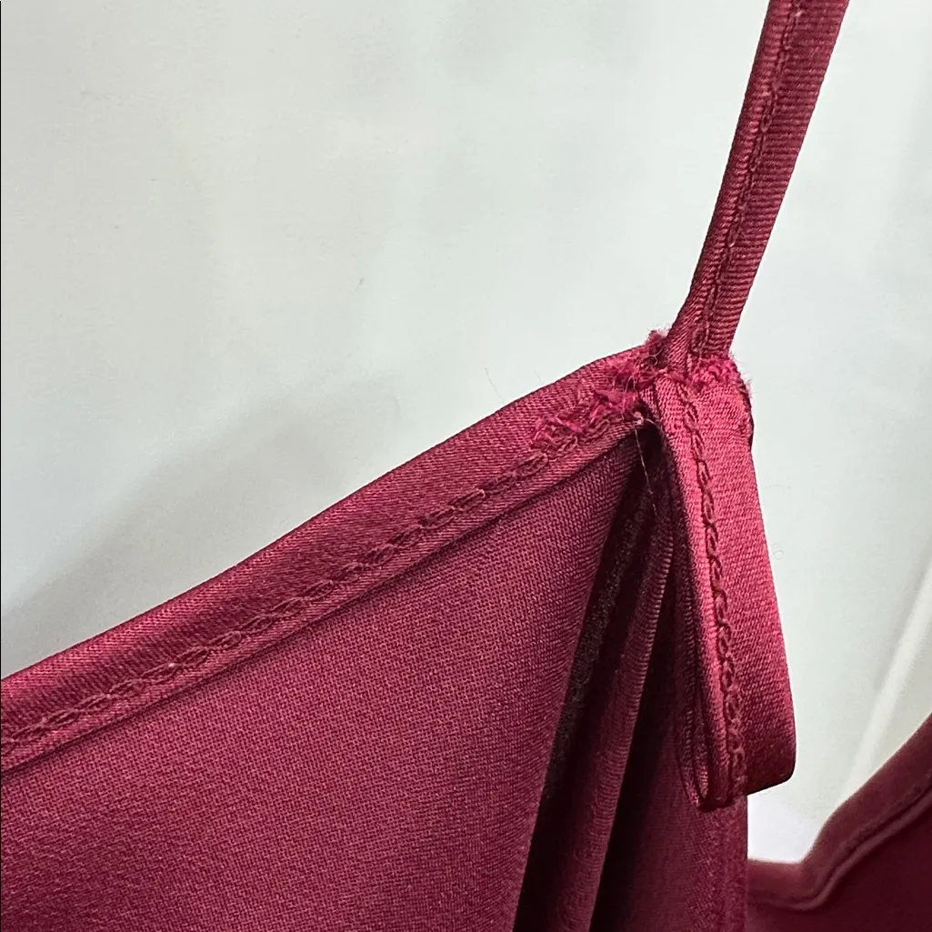 Vintage Heather Nicole By Cinema Etoile Burgundy Slip Dress Nightgown Womens 2X Red - Image 10