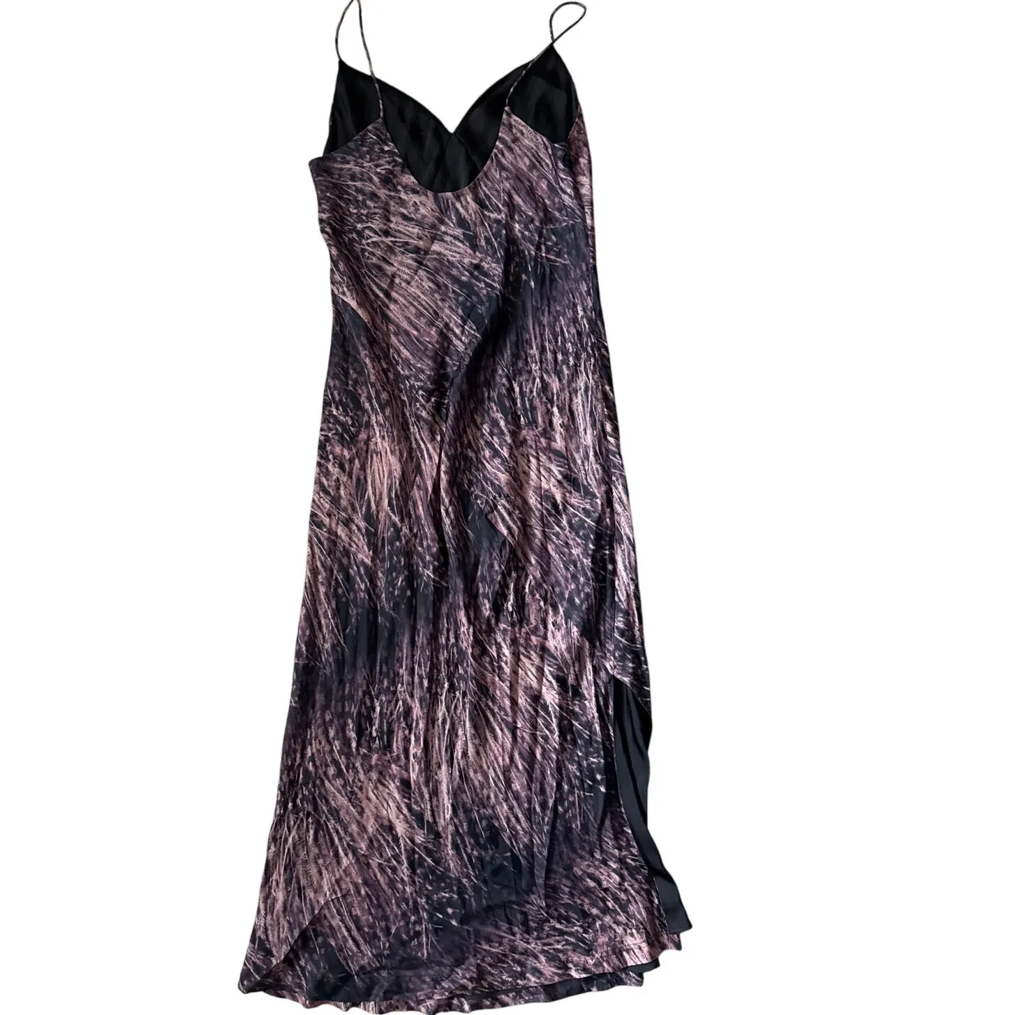 All Saints Melody Pembury‎ Midi Slip Dress Mink Pink Size 6 - Image 3