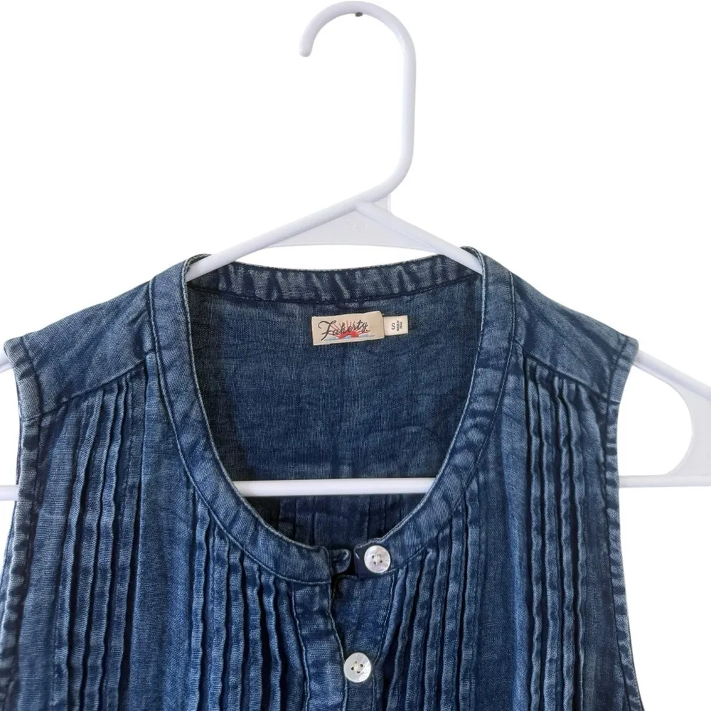 Faherty  Isha Dress in Indigo - Image 2