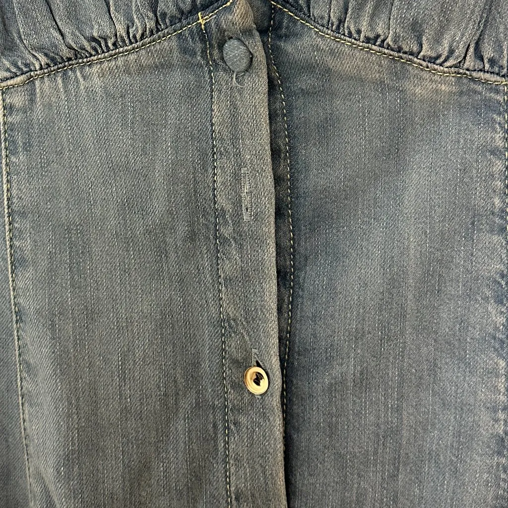 REFORMATION Sebastien Denim Midi Dress in Savannah Size US 4 NWT - Image 5