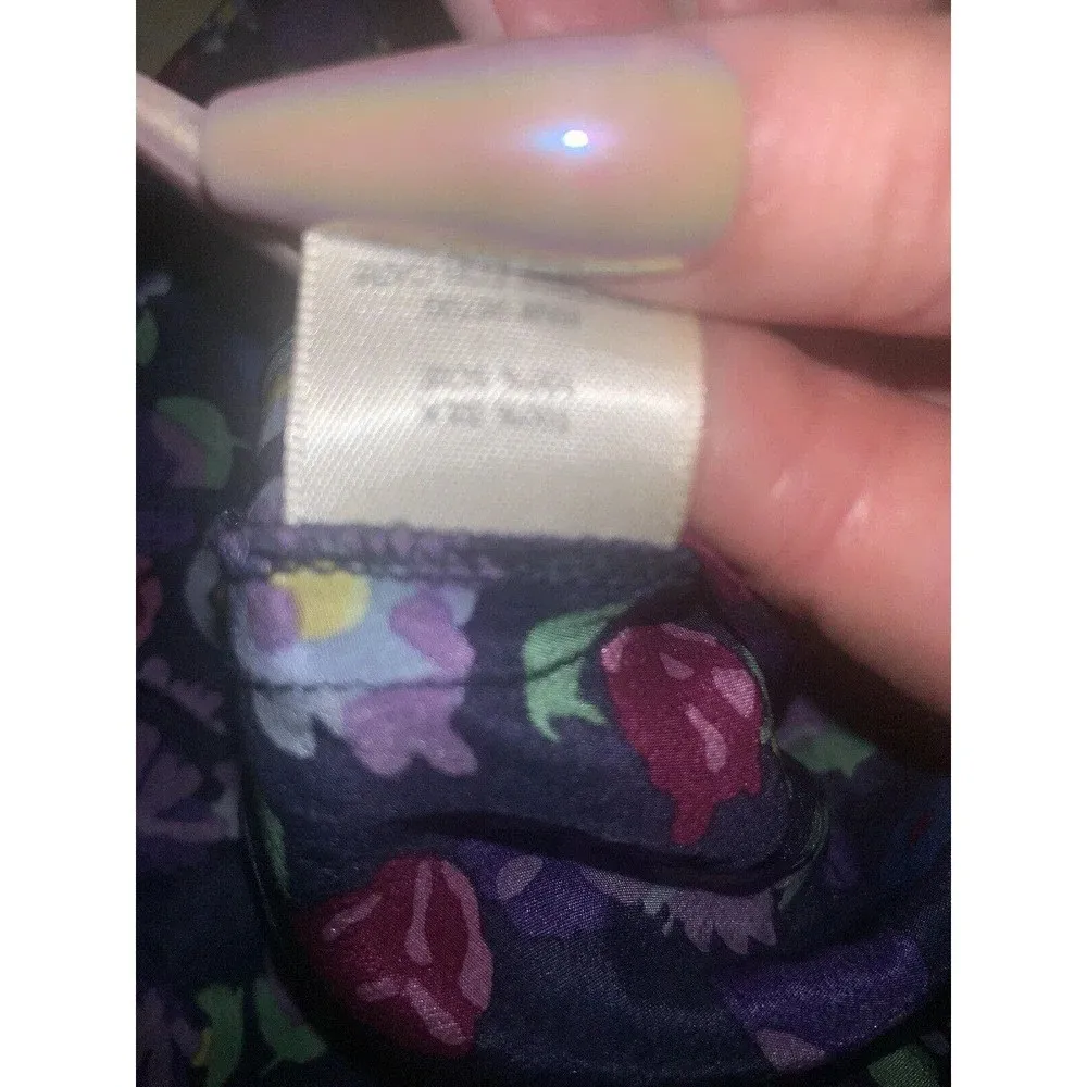 Rebecca Taylor floral silk tie at neck tunic blouse 0 - Image 8