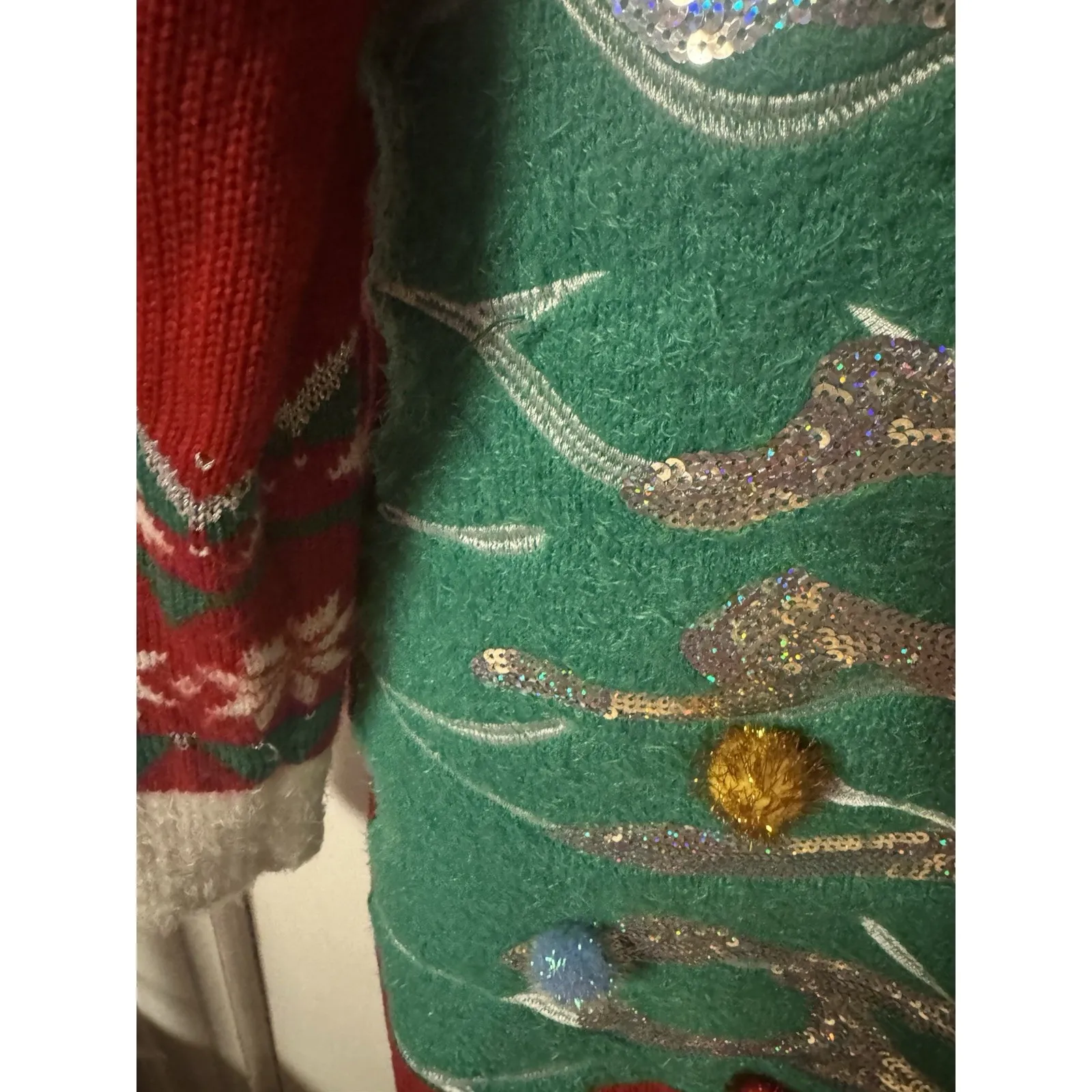 United States Sweaters Holiday Women's Size XL Appliqué And Embellished Tunic - Image 7