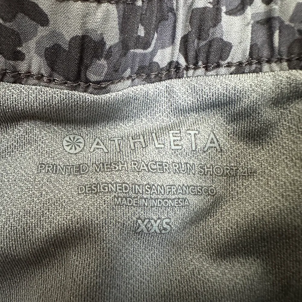 Athleta Printed Mesh Racer Run Short 4” Size XXS - Image 4