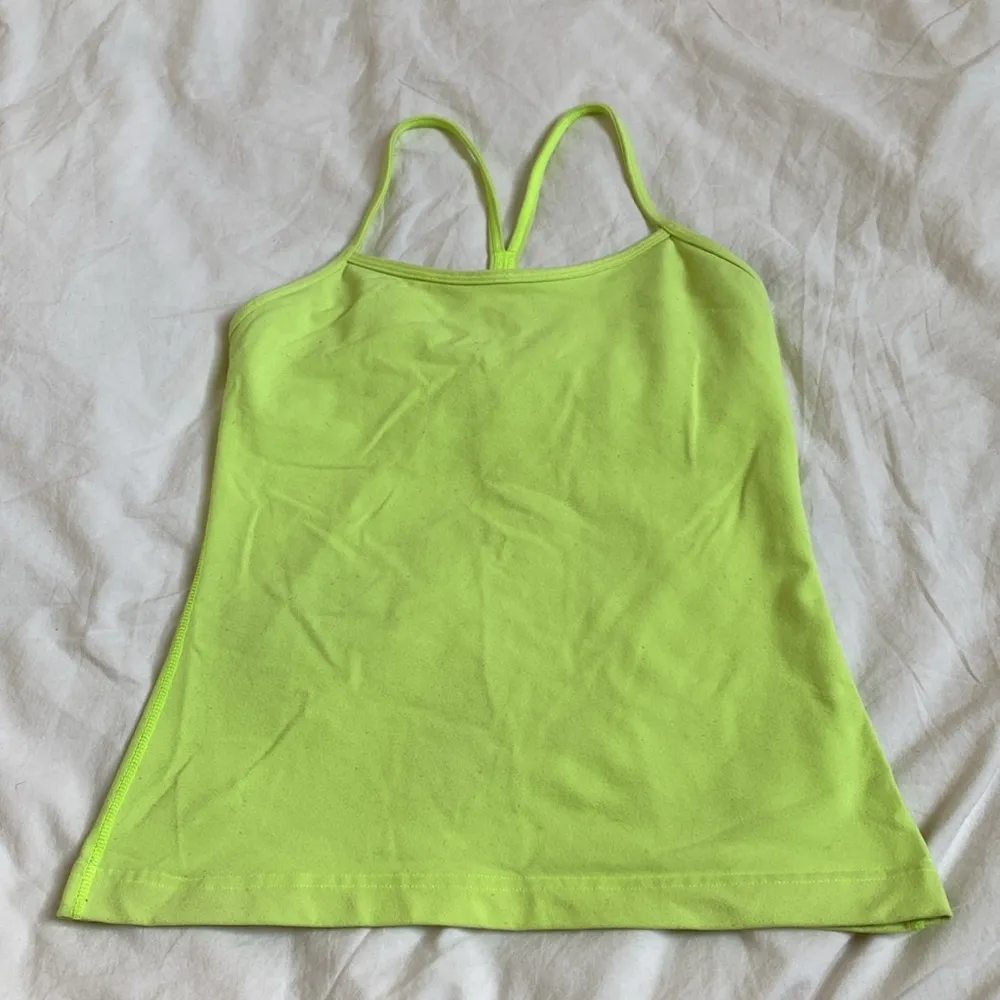 Lululemon Lime Green Power Y Tank Size 6 - Shortened - Image 3
