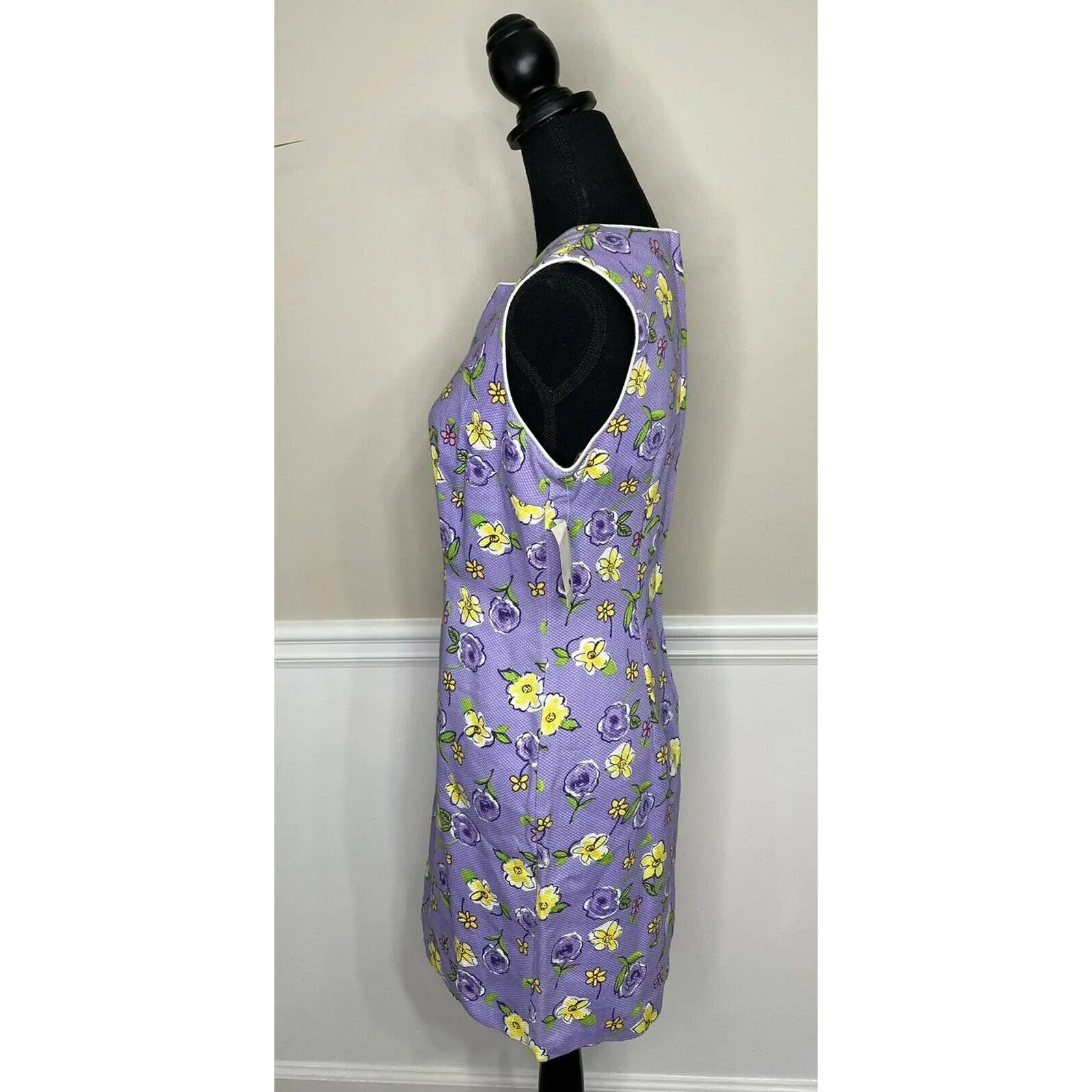 Byer Studio California Purple Floral Dress Size 6 - Image 3