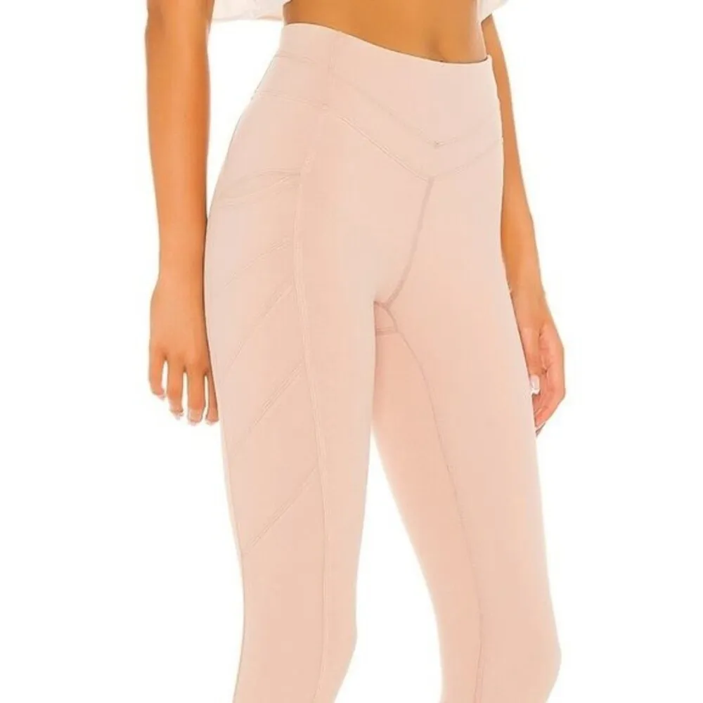 NEW Free People X FP Movement On Cloud Nine Legging Pink Pearl Size Large - Image 4