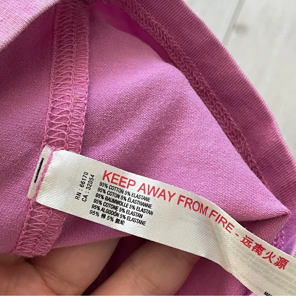 Free People Crop Tank Top cotton scoop neck womens Pink (small) casual summer - Image 6