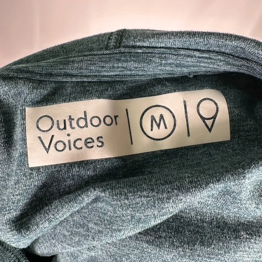 Outdoor Voices Hoodie Women's Medium M Blue Green Pullover‎ Activewear Athletic - Image 11