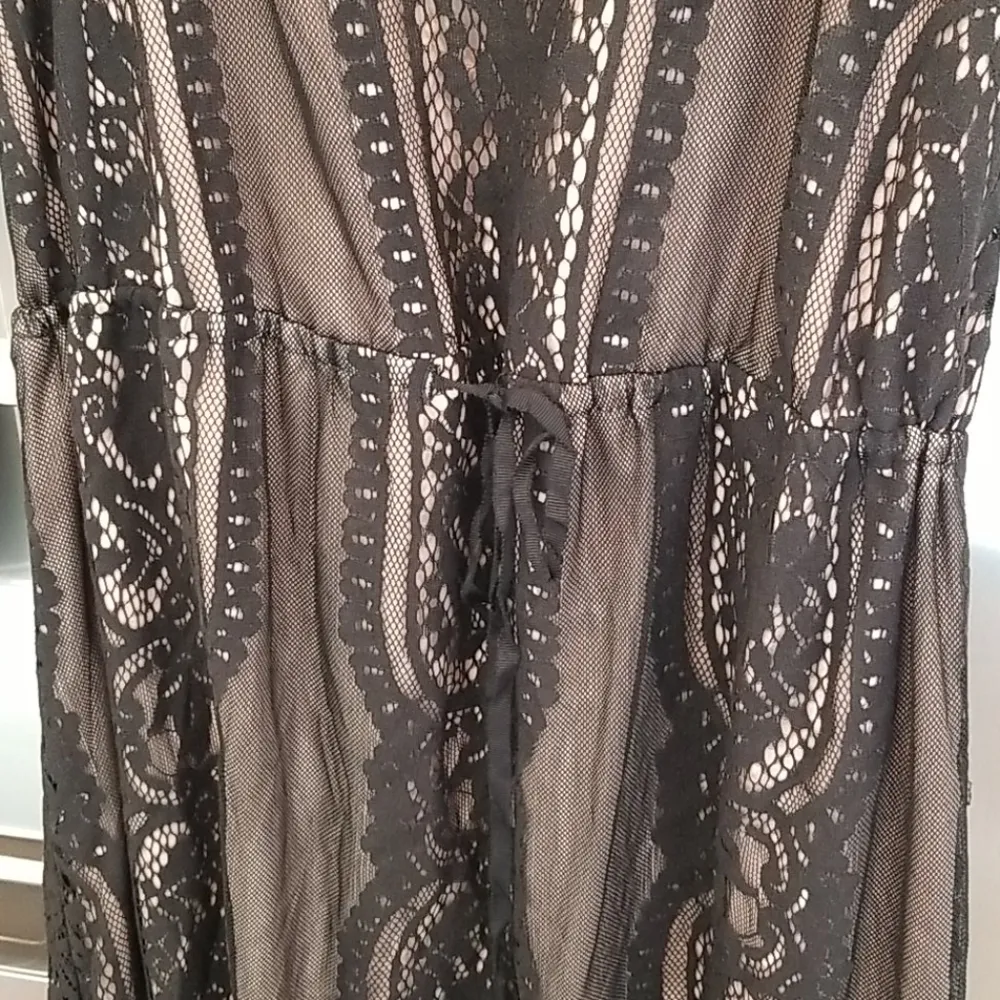 💕ADELYN RAE💕 Sleeveless Black Lace Maxi Dress Small S NWT - Image 3