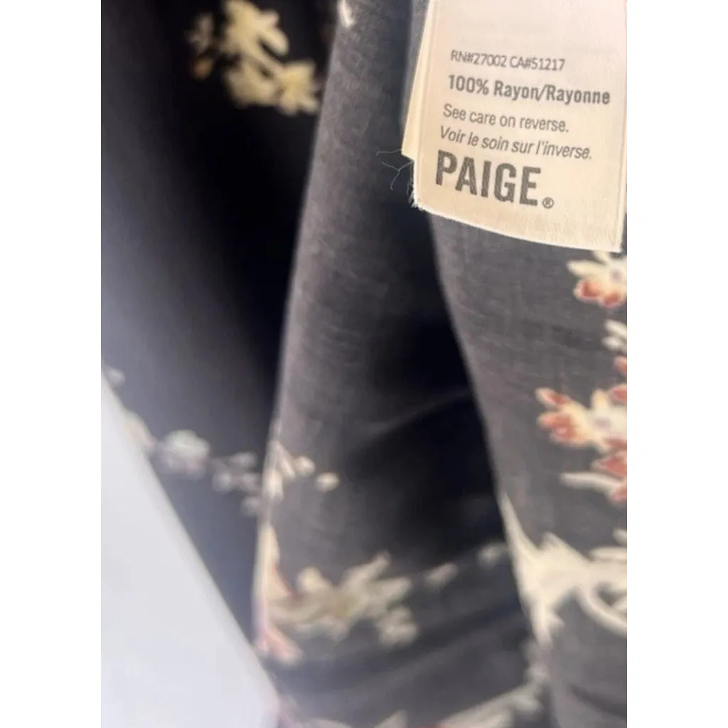 Paige Tolucah Midi Dress M Floral Shoulder Tie Wedding Guest Picnic Vacation - Image 11