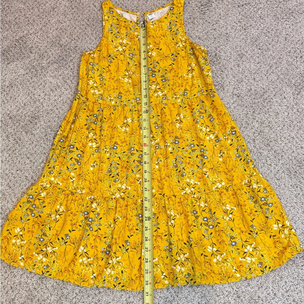 Old Navy Floral Swing Dress Bohemian Airy Babydoll Cottagecore Flowy Outdoor BBQ - Image 4