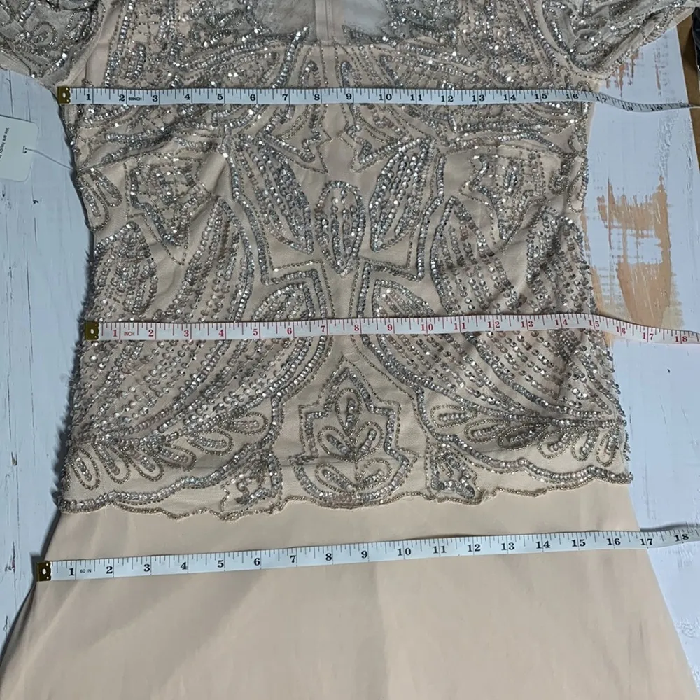 Pisarro Nights D1545 Embellished Mesh Gown Size 6P - Image 14