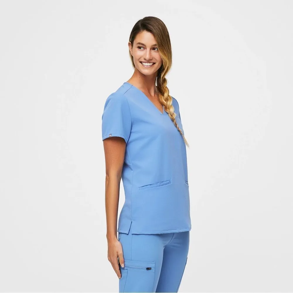 Figs Set Casma 3 Pocket Shirt and Zamora Jogger Pants Scrub Size XXS Petite Ceil - Image 2