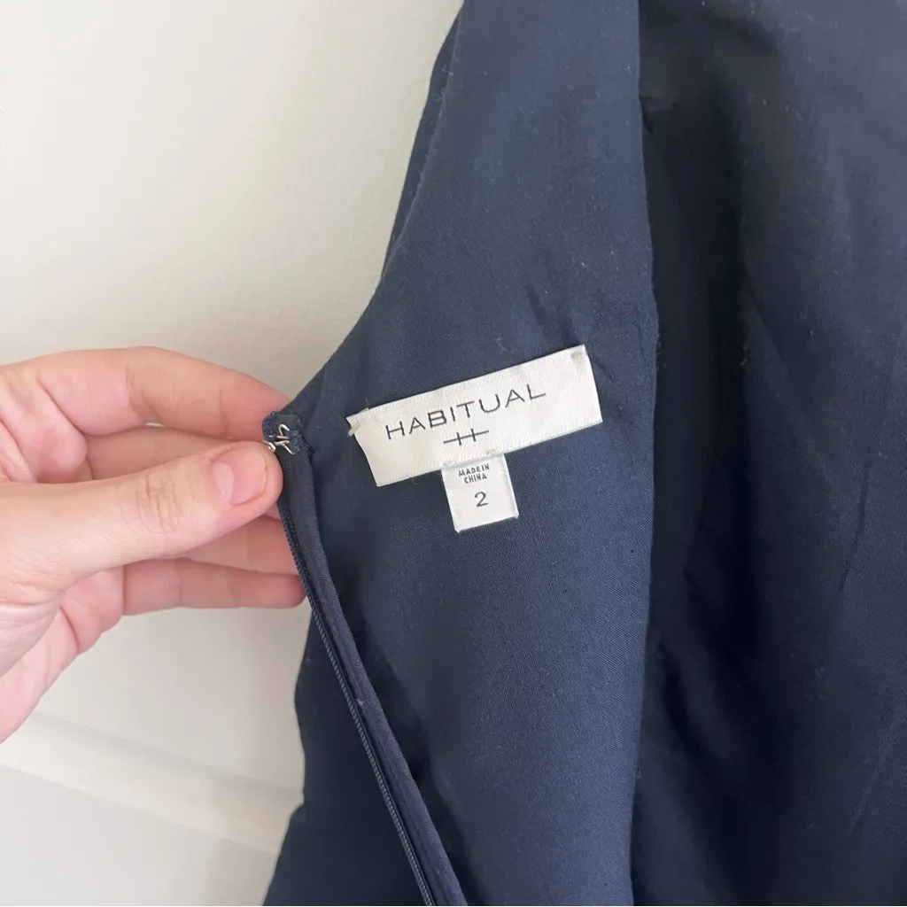 Habitual Navy Scoop Neck Jumpsuit - Image 9