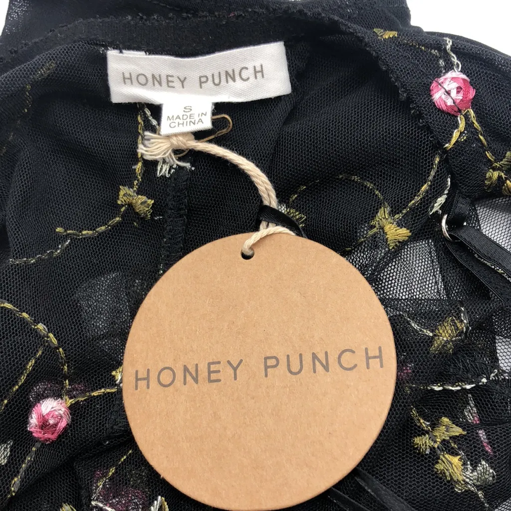 Honey Punch Sheer Floral Bodysuit - Image 5