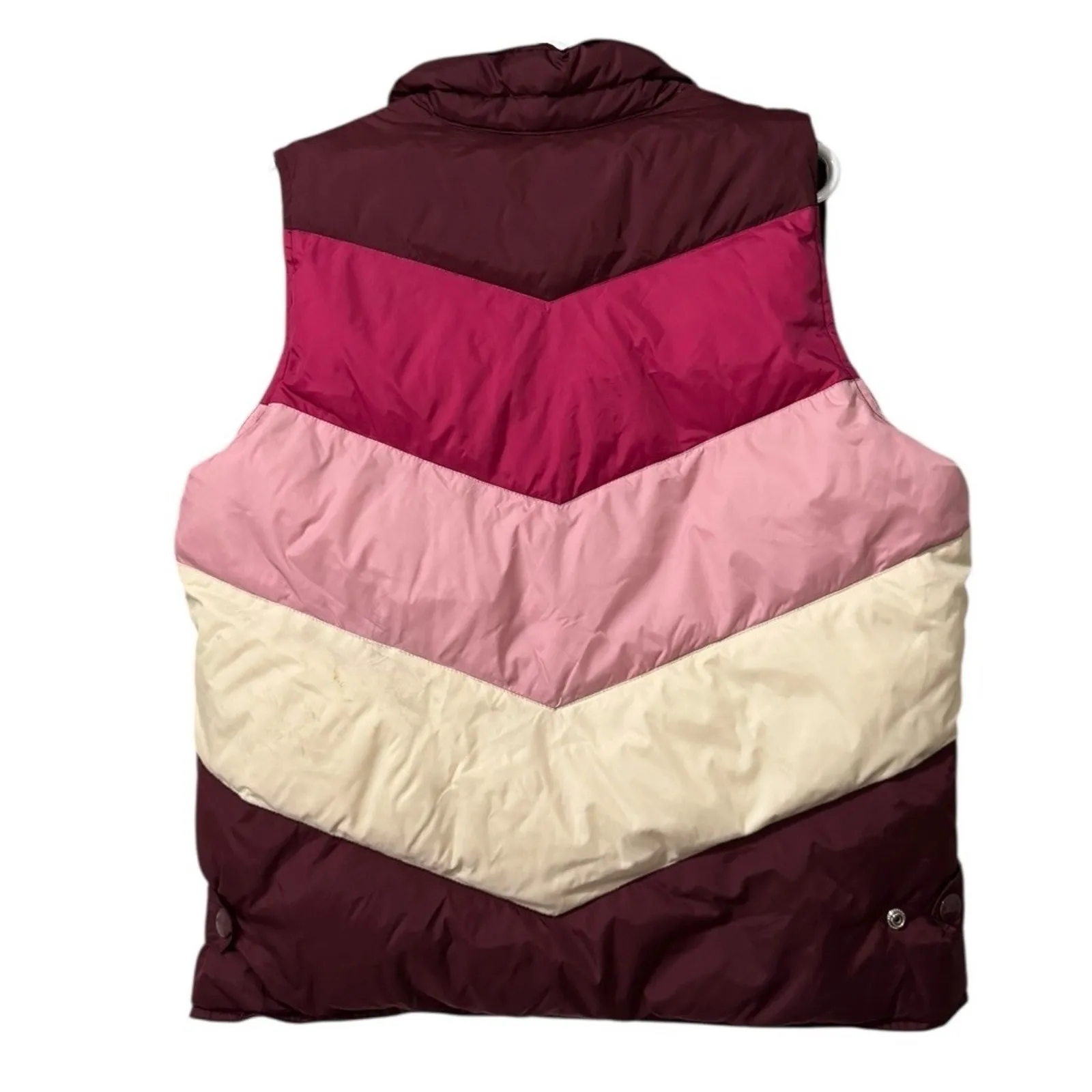 Old Navy Women Puffer Vest Size XL Northeast Vermont Snap Buttons Zip Pockets - Image 2