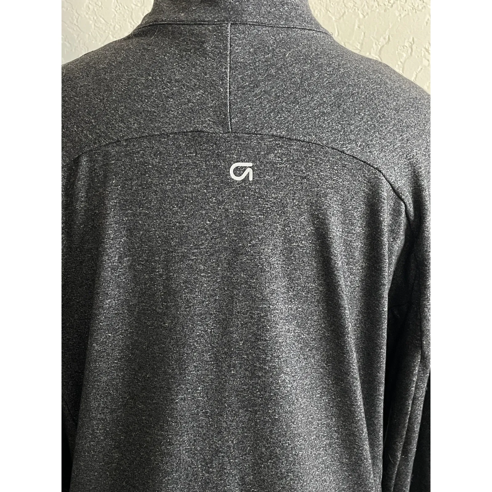GapFit Charcoal Gray Full Zip Athletic Jacket Women’s XL - Image 5