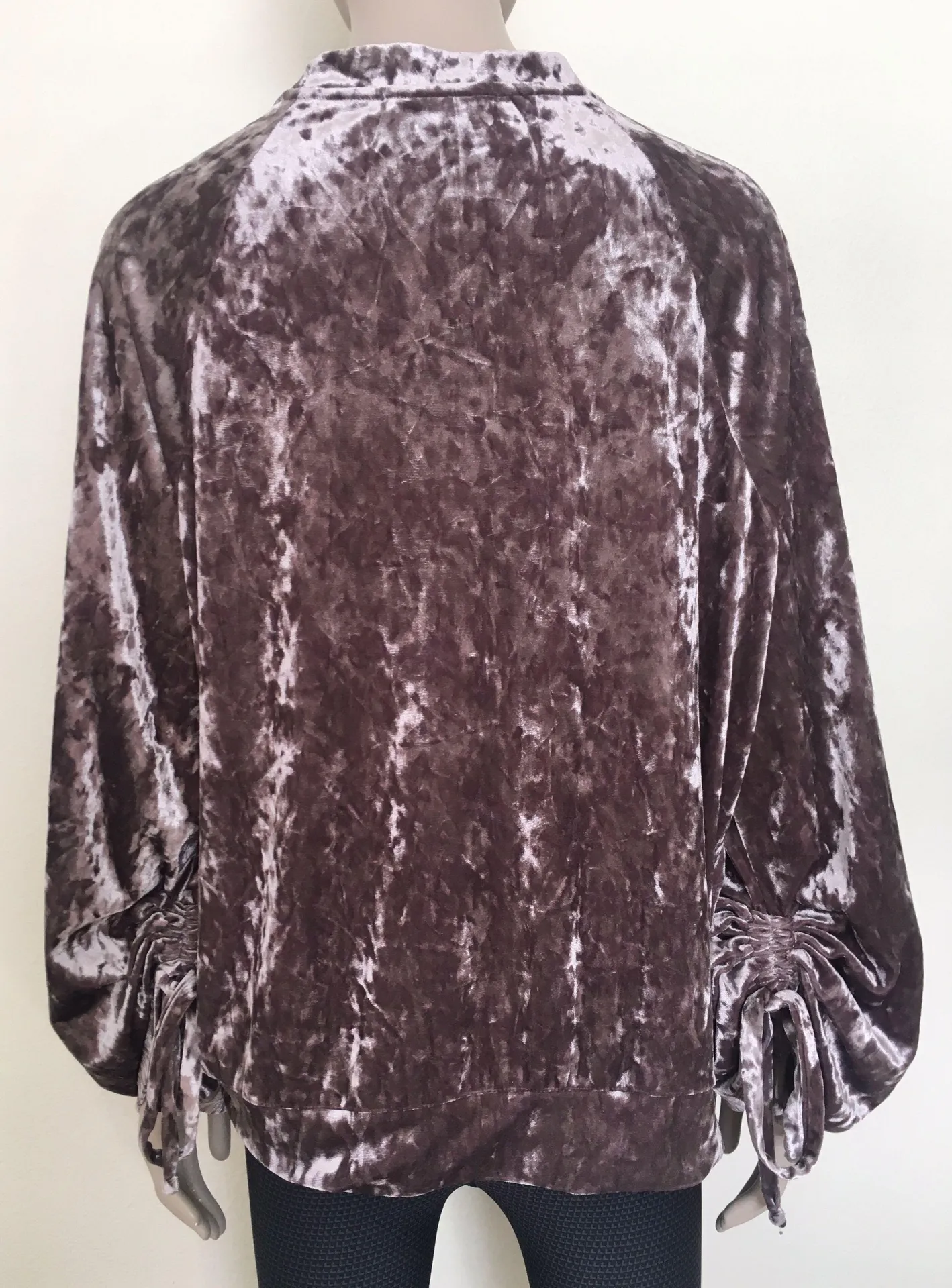 Crushed Velvet Crewneck Pullover - Image 5