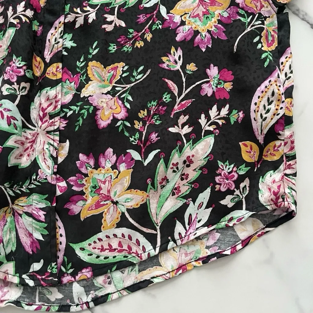 Isabel Marant Etoile Catshell Tunic Top Cotton Floral Size 42 Boho Chic Blouse - Image 10