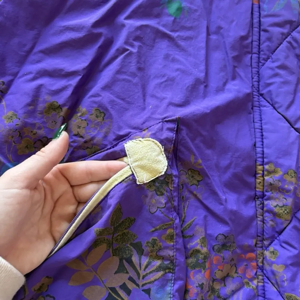 Vintage Luhta Finland Ski Jacket 90s Snowboarding Hooded Purple Womens Size 12 - Image 3