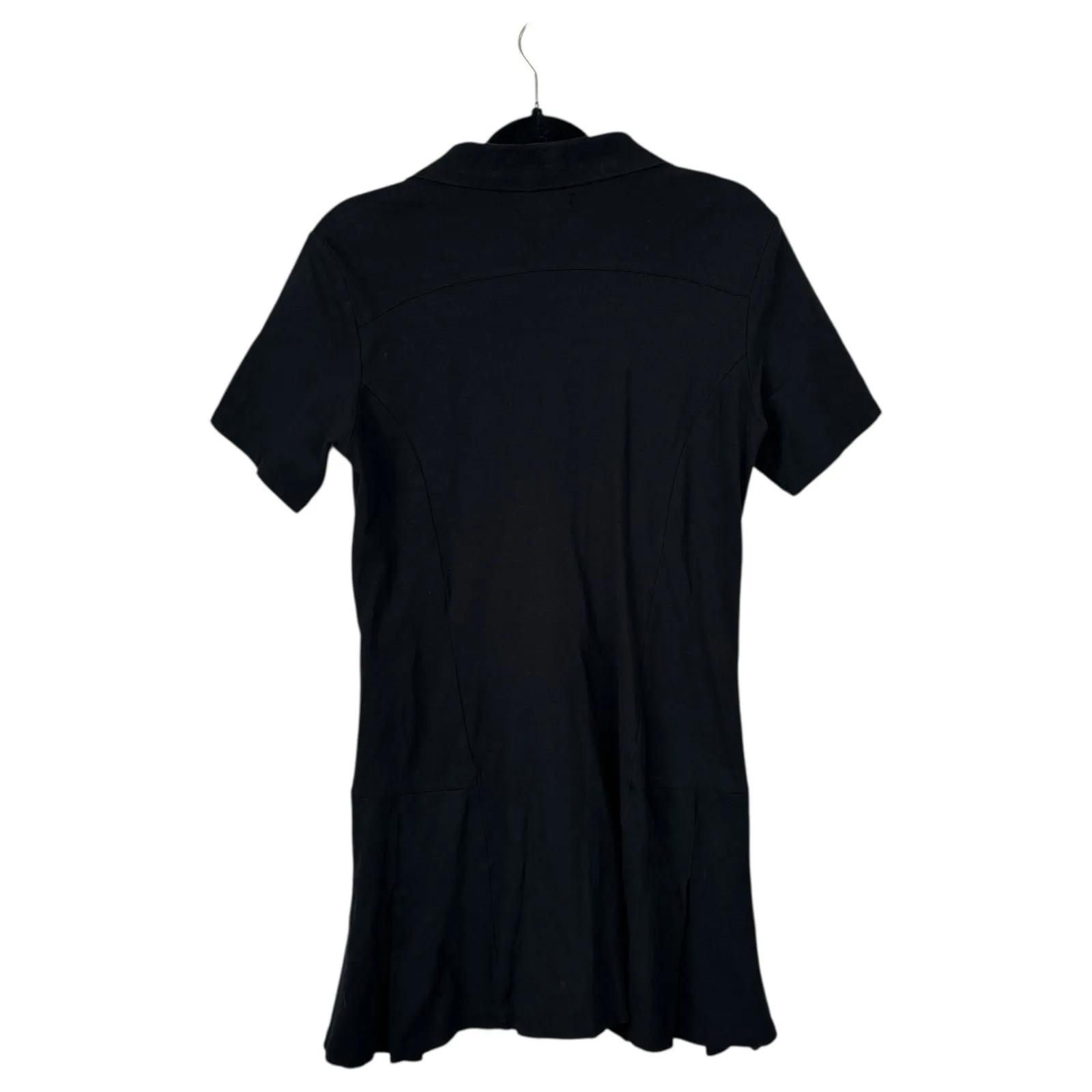 KINESIS Collared Polo Tennis Prep Dress Pockets Athleisure Sporty Size Medium Black - Image 2
