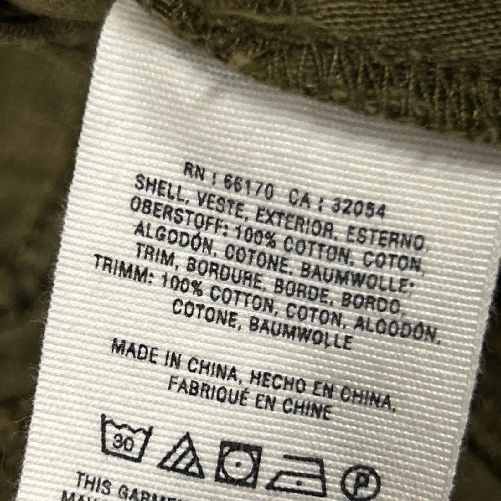 Anthropologie Jacket Womens XS Olive Green Button Front Ruffle Pockets Cotton - Image 5