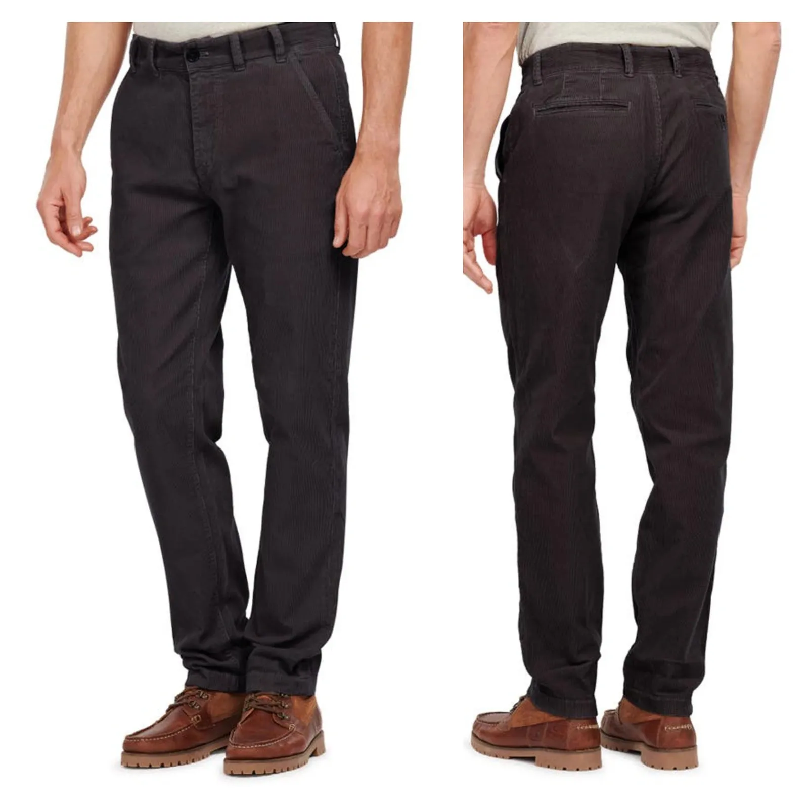 Barbour Neuston Regular Fit Stretch Corduroy Chinos Size 34 - Image 11