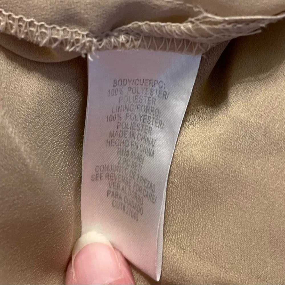 Sandra Darren light green tiered full broomstick skirt with sequins. Lined Sz 12 - Image 6