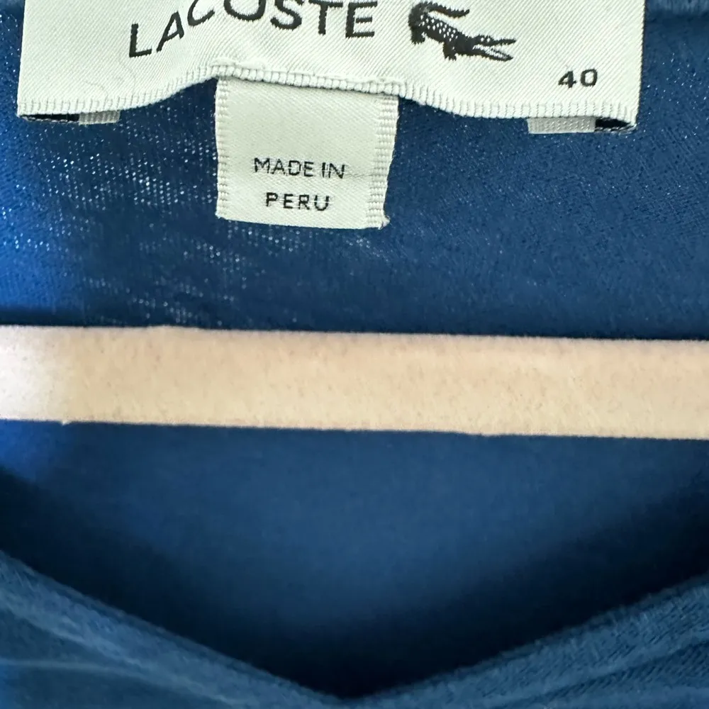 Lacoste  Women's‎ Blue V-Neck Top - Image 3