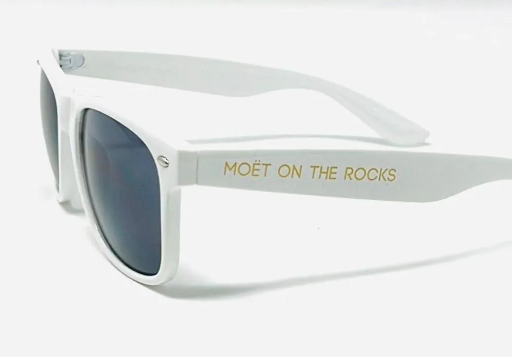 None Moët Pool Party White Unisex Sunglasses - Image 4