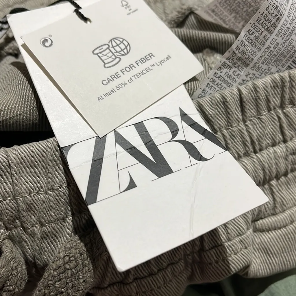 NWT ZARA PANTALON THE RAW HEM JOGGER PANT BLOGGERS FAV XXL - Image 12