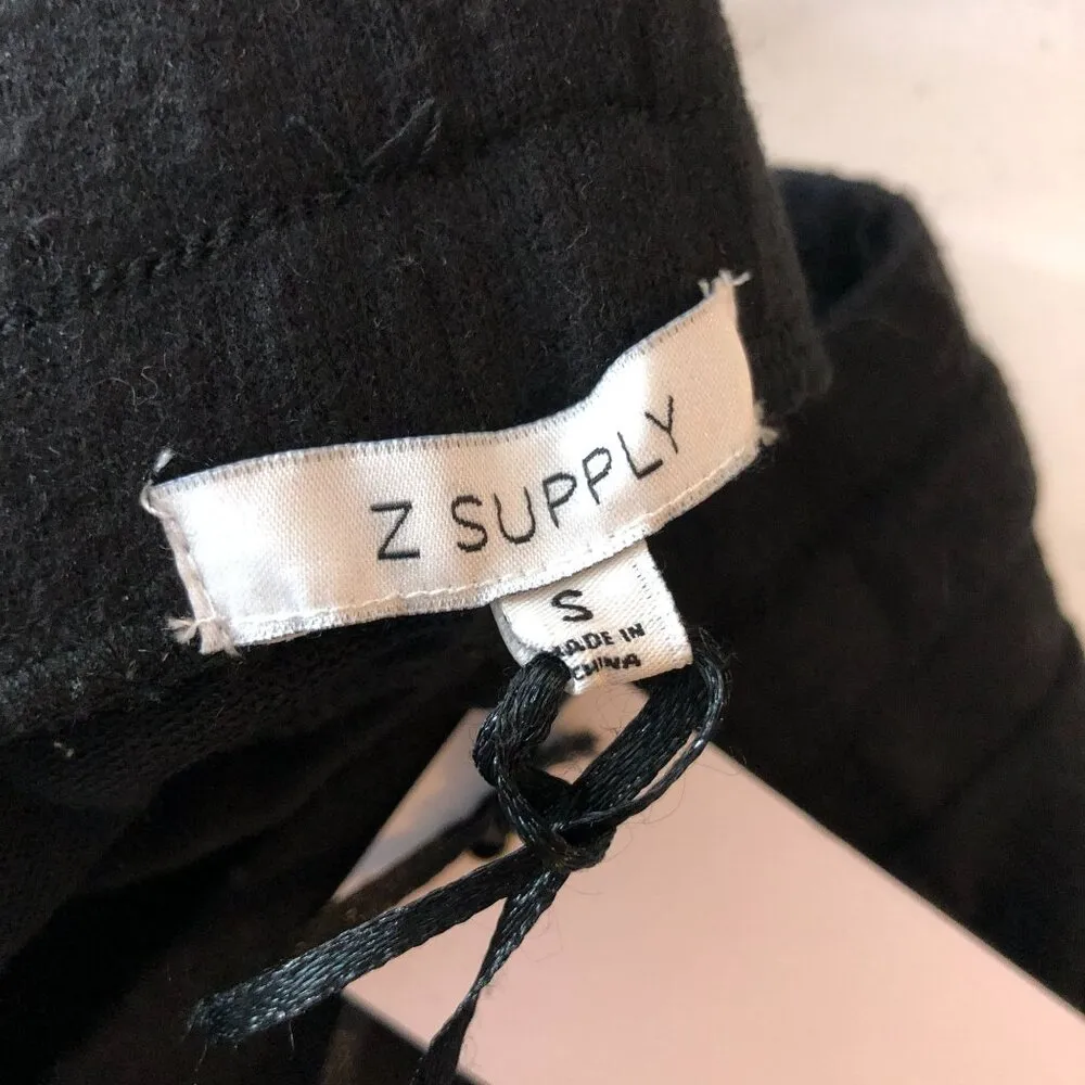 Z Supply Jogger Pants Pull On Pockets Drawstring Soft Black S - Image 4