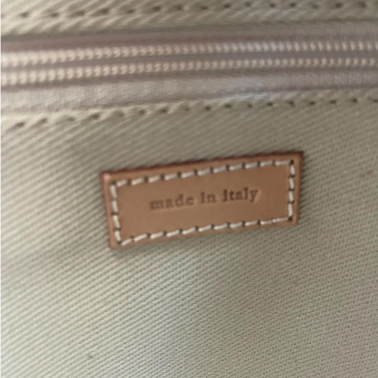 kate spade New York Red Nylon and Tan Leather Top Handle Tote Bag - Image 7