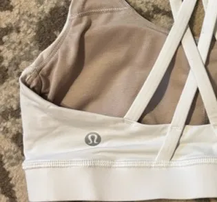 Lululemon Energy Sports Bra 6 White - Image 4