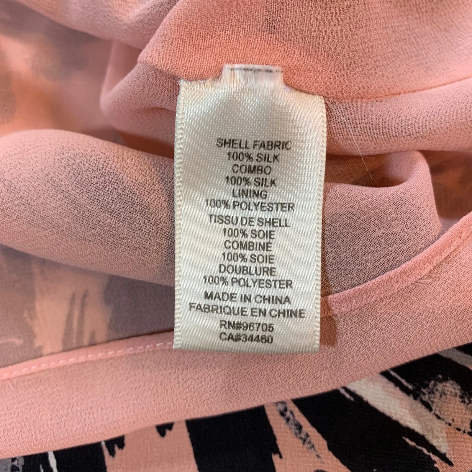 Rebecca Taylor Silk‎ Floral Sleeveless Peplum Top Pink Black Size 2 Soft Grunge - Image 4