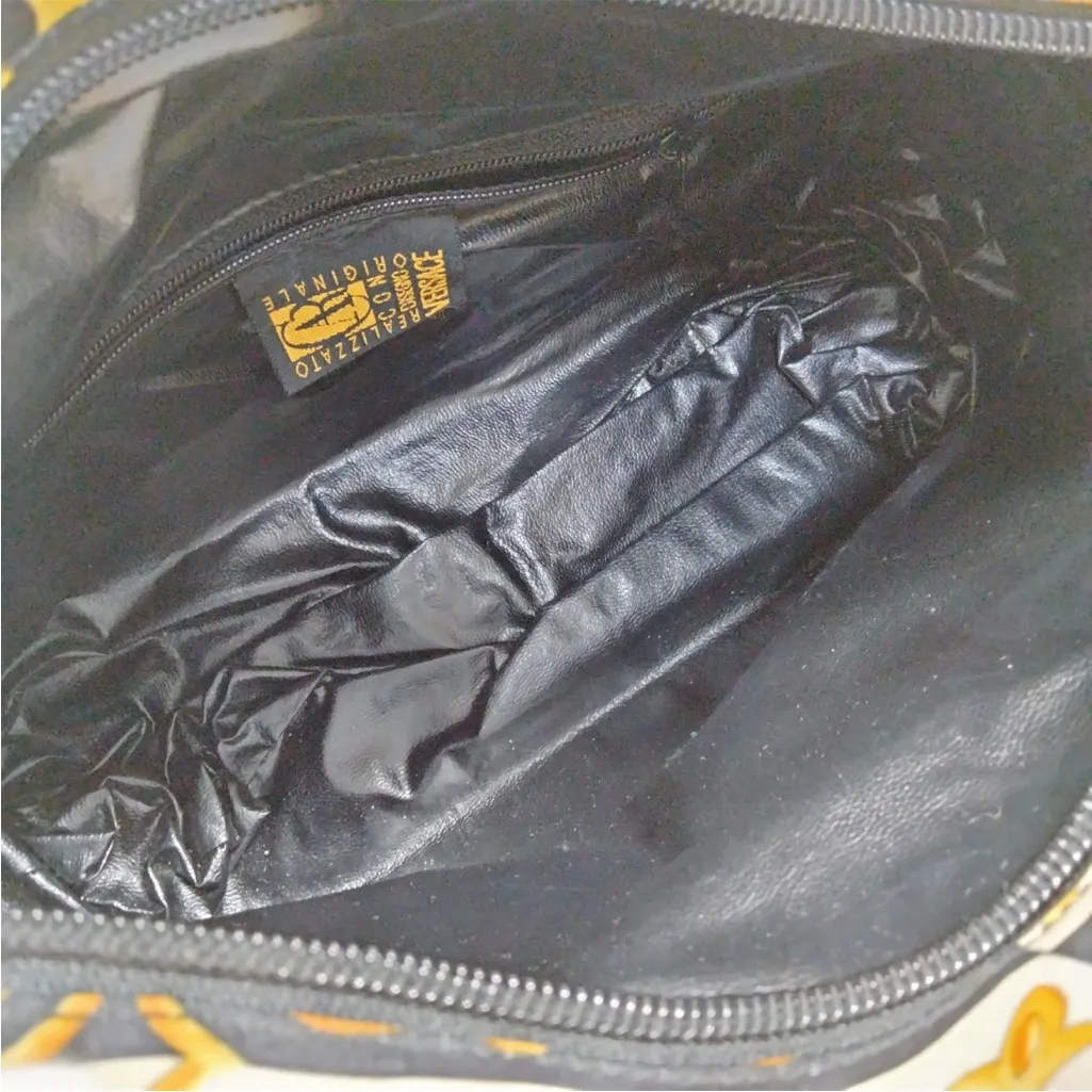 Versace Baroque Fabric Tote Bag EUC - Image 5