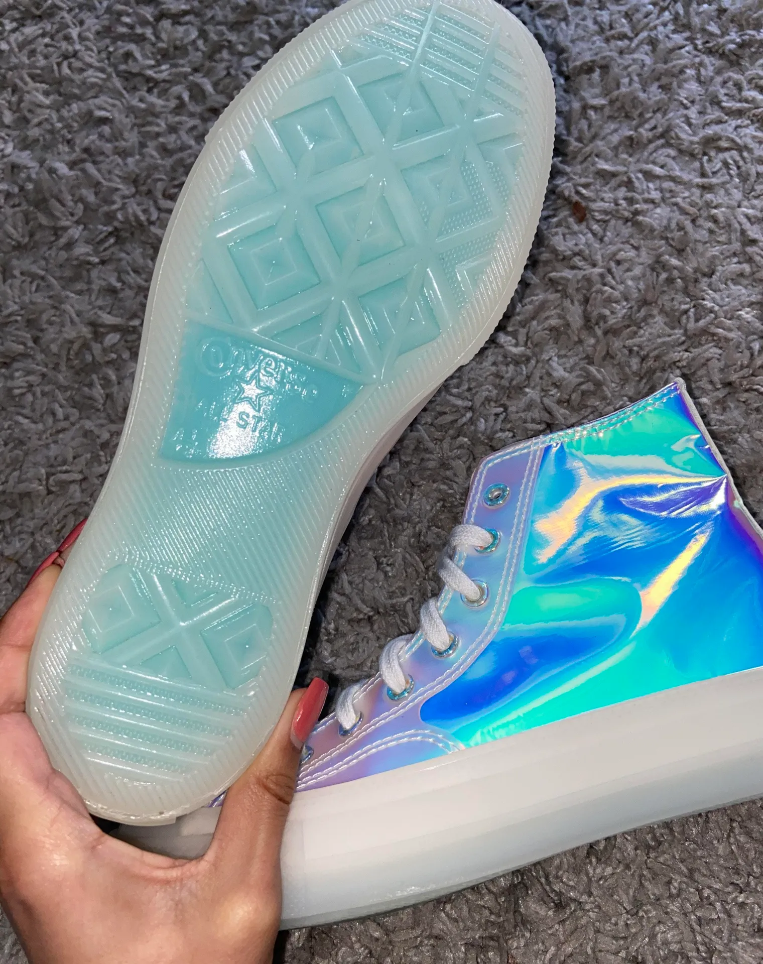 Converse Chuck Taylor  Holographic High Top Sneakers Athletic - Image 2