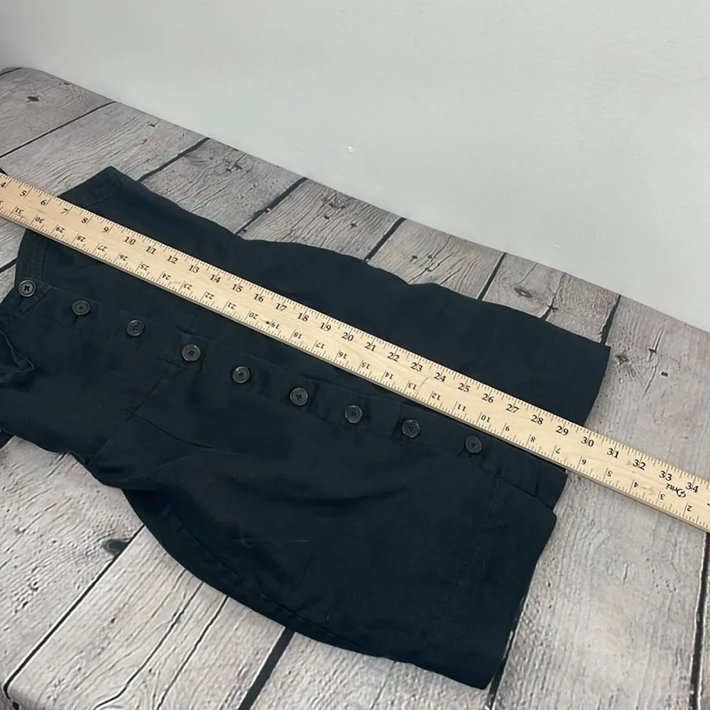 Aritzia Wilfred Dress Black Ducharme Linen Mini Coastal Whimsy Western size 0 - Image 13