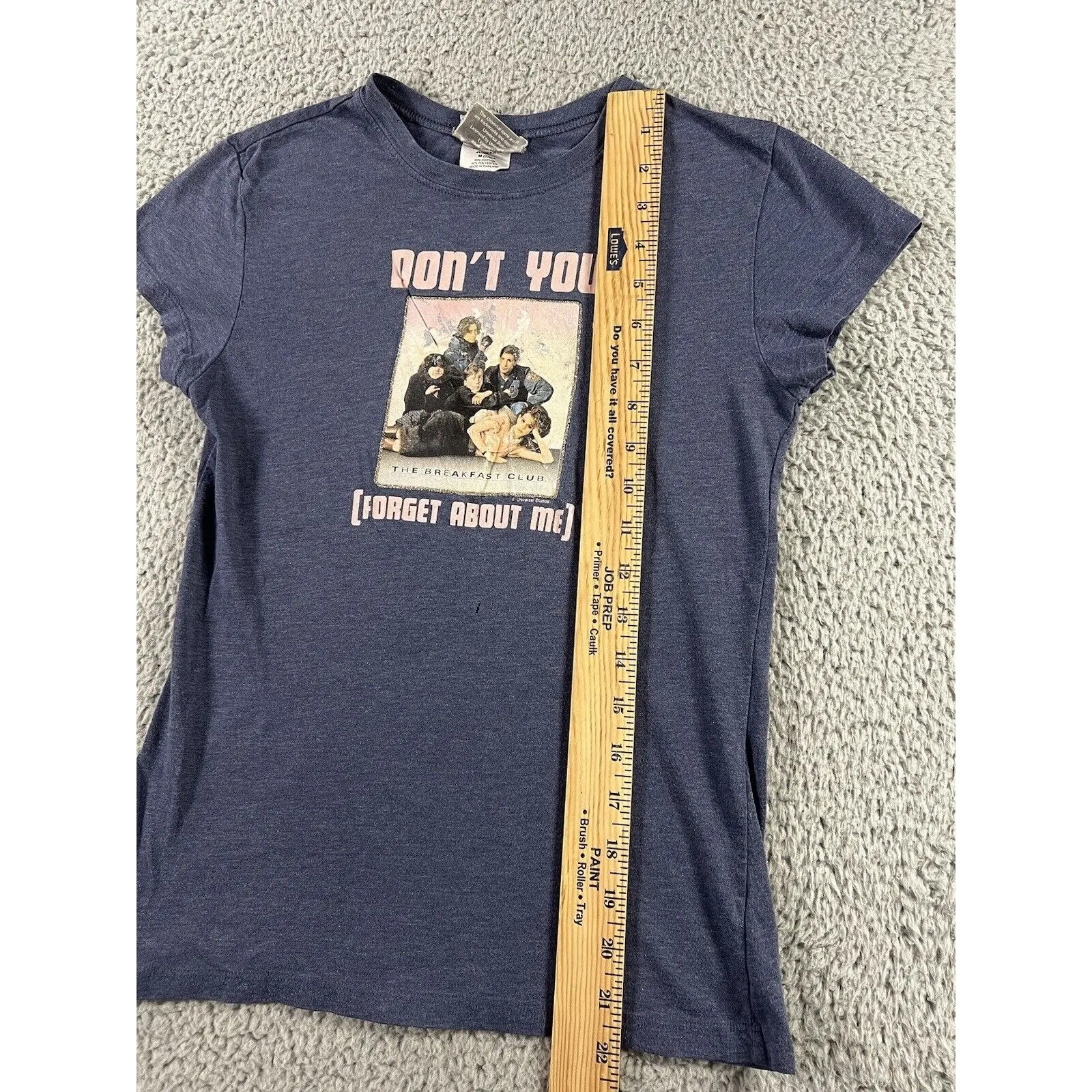 Backlot Universal Breakfast Club T Shirt Women Juniors‎ Medium 7/8 Dont Forget Blue - Image 12