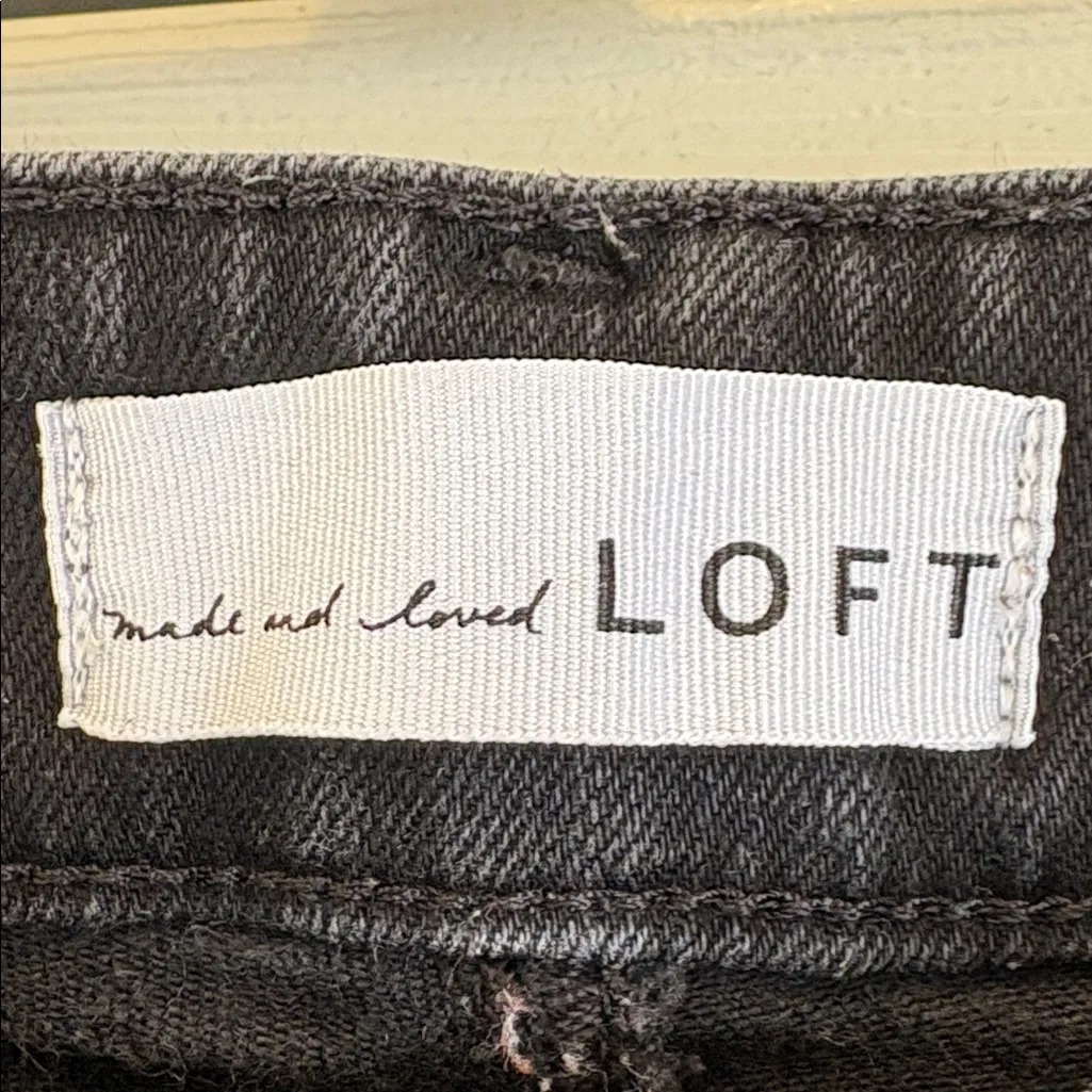 Loft | Basic Black Jeans Size 12 The Curvy Skinny Fall 2021 07/21 - Image 3