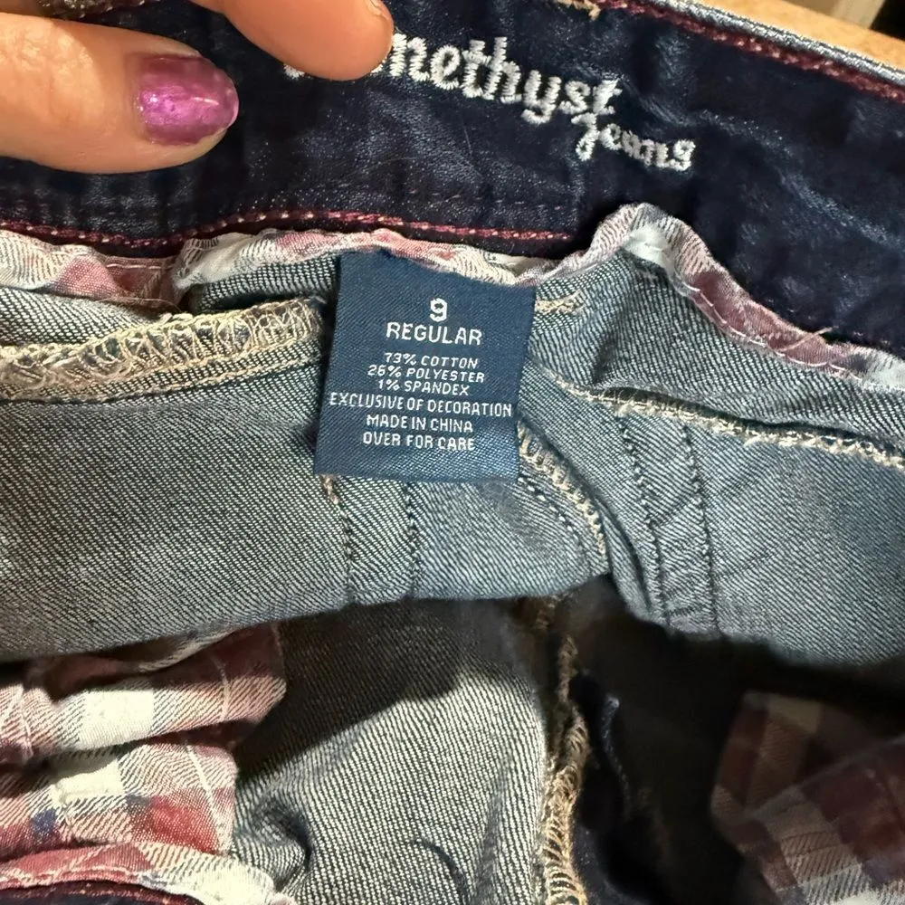 Amethyst Jeans Blue Denim Ankle Cropped - Image 5