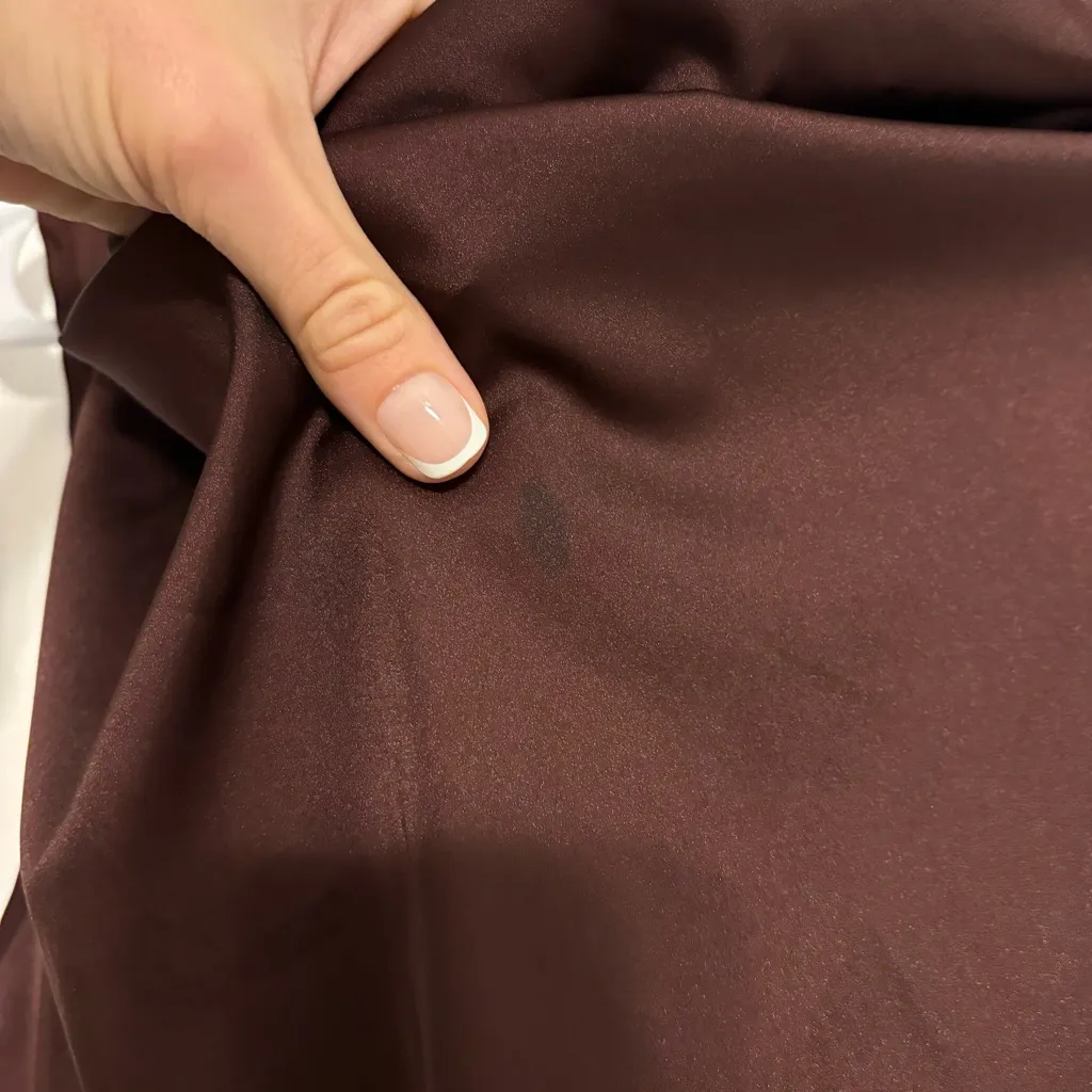 Lioness Brown Satin Mini Dress - Image 8